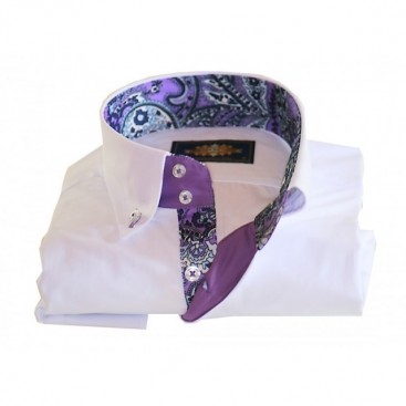 BINDER DE LUXE košile pánská 86006 s dlouhým rukávem paisley
