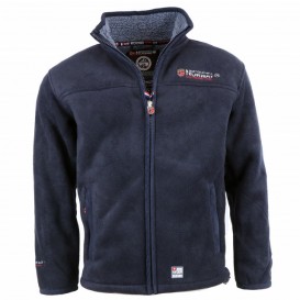 GEOGRAPHICAL NORWAY mikina pánska fleece UBOLT s kožušinkou