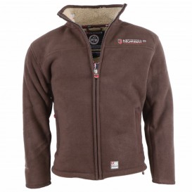 GEOGRAPHICAL NORWAY mikina pánska fleece UBOLT s kožušinkou