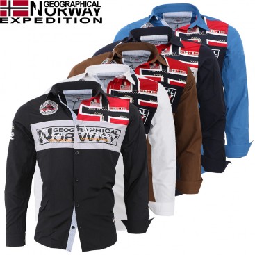 GEOGRAPHICAL NORWAY košile pánská ZORARZ LS MEN 100