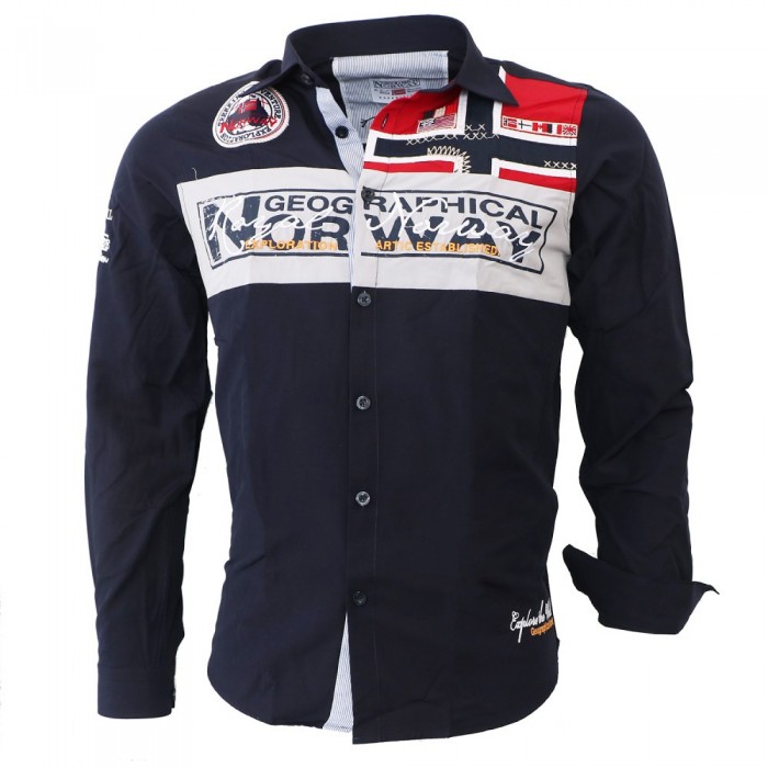 GEOGRAPHICAL NORWAY košile pánská ZORARZ LS MEN 100