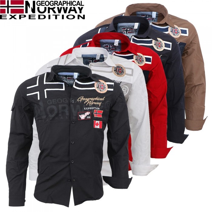 GEOGRAPHICAL NORWAY košile pánská ZADOCK LS MEN 100