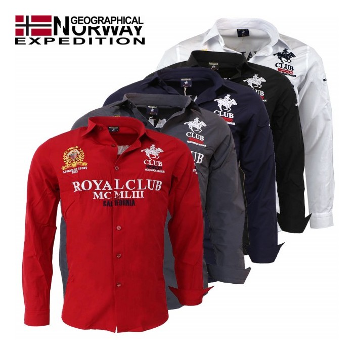 GEOGRAPHICAL NORWAY košile pánská ZERATINE LS MEN 100