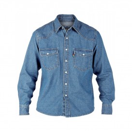 DUKE košile džínová pánská Western Style Denim shirt nadměrná velikost